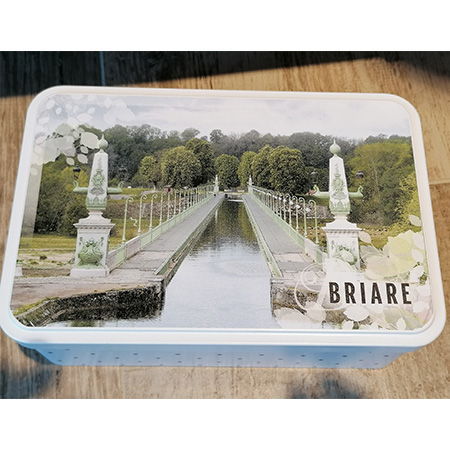 Boîte à sucre souvenir du Pont Canal de Briare