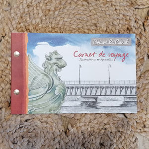 Carnet de voyage format 23X15 cm Briare le Canal.