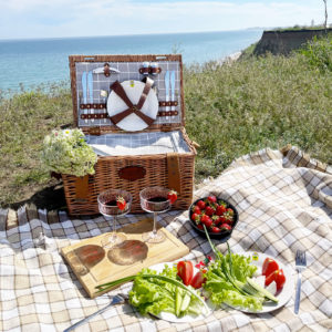 panier pique-nique rond Concorde 4 personnes Les Jardins de la Comtesse