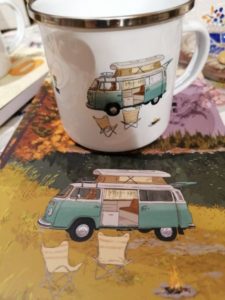 Carnet de voyage classique, vélo ou Vanlife avec le mug assorti La maison du Pont Canal BRIARE
